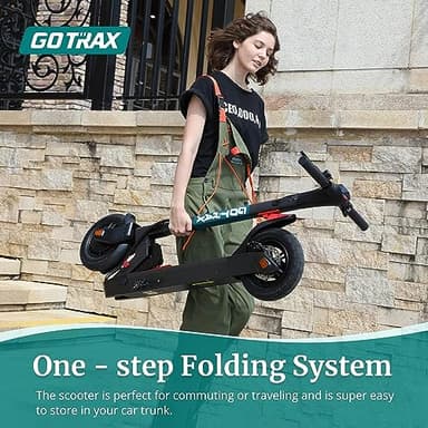 Gotrax XR ELITE MAX Electric Scooter -10" Pneumatic Tires, Max 20 Miles Range, 15.5Mph Speed Power by 350W Motor, Large Digital Display and Cruise Control for Foldable Commuter E-Scooter for Adult - Image 6