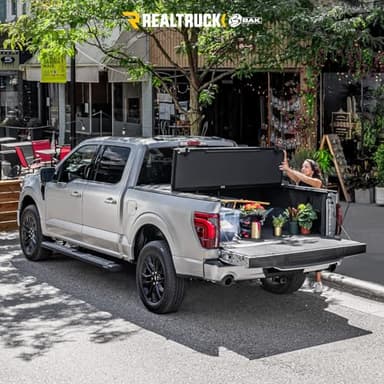 RealTruck BAK BAKFlip MX4 Hard Folding Truck Bed Tonneau Cover | 448130 | Fits 2019-2025 Chevy/GMC Silverado/Sierra, w/MultiPro/Flex Tailgate (Will not fit Carbon Pro Bed) 5' 10" Bed (69.9") - Image 9