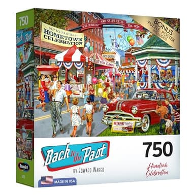 RoseArt - Back to The Past - Hometown Celebration - 750 Piece Jigsaw Puzzle for Adults - Image 2