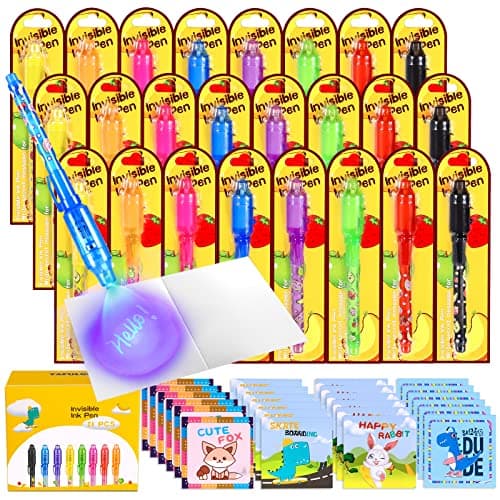 TAFULOR Invisible Ink Pen for Kids, Birthday Party Favors for Girls Boys, Spy Pens with UV Light Secret Message Magic Markers, Goody Bag Stuffers Toys for 4-12 Year Old Girls Boys Gift (24PCS) - Image 1