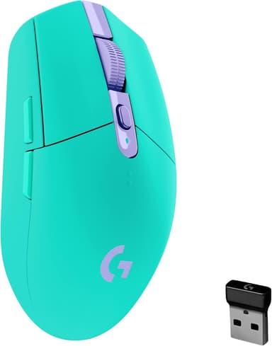 Logitech G305 LIGHTSPEED Wireless Gaming Mouse, Hero 12K Sensor, 12,000 DPI, Lightweight, 6 Programmable Buttons, 250h Battery Life, On-Board Memory, PC/Mac - Mint - Image 2