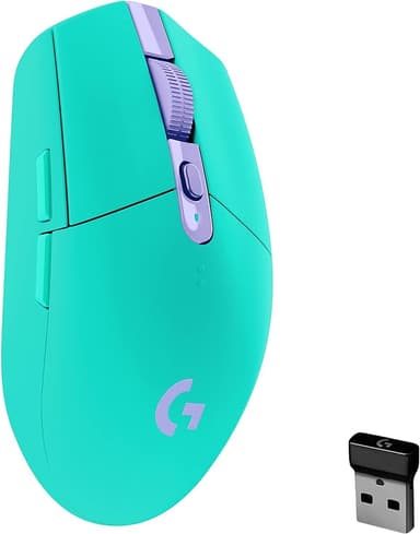 Logitech G305 LIGHTSPEED Wireless Gaming Mouse, Hero 12K Sensor, 12,000 DPI, Lightweight, 6 Programmable Buttons, 250h Battery Life, On-Board Memory, PC/Mac - Mint - Image 1