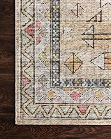 Loloi Skye Collection SKY-04 Gold/Blush 7'-6" x 9'-6" Area Rug - Image 5