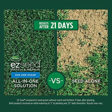 Scotts EZ Seed Patch and Repair for Sun and Shade Combination Mulch, Sun and Shade Grass Seed and Fertilizer for Bare Spots and Repair, Grows Anywhere, 40 lbs. - Image 8