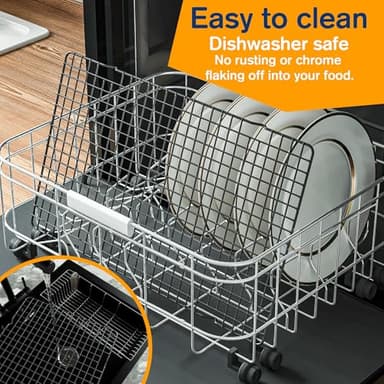 2PCS Cooling Racks for Cooking and Baking - 10" x 16"Heavy Duty Stainless Steel Wire Rack for Baking, Grilling, Roasting - Oven & Dishwasher Safe - Fits Half Sheet Pan(Black) - Image 6