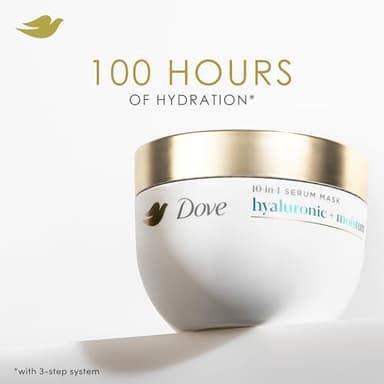 Dove Hair Hyaluronic Moisture 10in1 Serum Mask 9.2 fl oz - Image 3