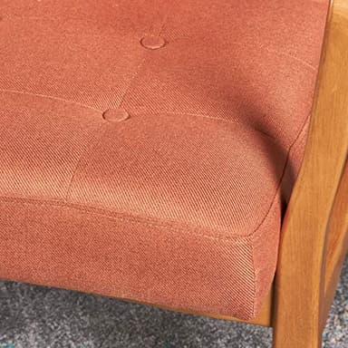 Christopher Knight Home Brayden Fabric Club Chair, Orange 28.25D x 25.25W x 31.25H in - Image 6
