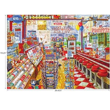 RoseArt - Back to The Past - Local Five and Dime - 750 Piece Jigsaw Puzzle for Adults - Image 3