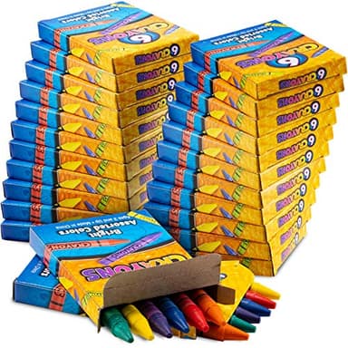 Bedwina Bulk Crayons - Case of 120, 6-Packs Total 720 Crayons Bulk School Supplies for Kids, Toddlers, Teachers, Restaurants & Classrooms, Nontoxic Travel, Party Favors, Goody Bags, Stocking Stuffers - Image 5
