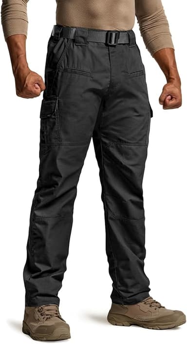 CQR Men's Tactical Pants, Water Resistant Ripstop Cargo Pants, Lightweight EDC Work Hiking Pants, Outdoor Apparel - Image 1