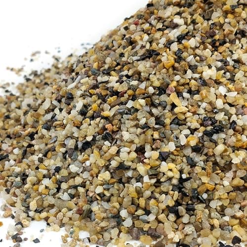 FANTIAN 20lbs Fish Tank Sand, 1/16 inch Small Aquarium Gravel. Decorative Pea Gravel River Rocks for Air Plants, Vase Fillers, Landscaping and Succulent Soil Cover - Image 1