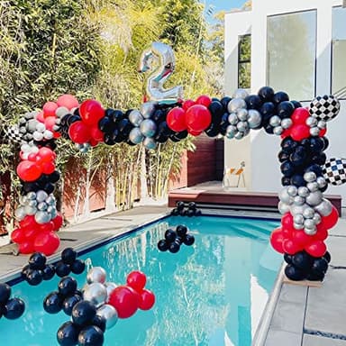 Voircoloria 105pcs Black Balloons 12inch Party Latex Balloons for Birthday Graduation Baby Shower Anniversary New Year Holiday Party Decorations - Image 6
