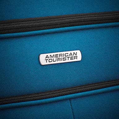 American Tourister Pop Max Softside Luggage with Spinner Wheels, Teal, 3-Piece Set (21/25/29) - Image 8