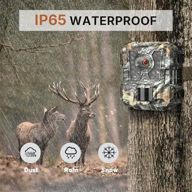 WOSODA Mini Trail Camera 4 Pack 24MP 1080P HD, Game Cam with SD Card, Waterproof Tiny Hunting Camera Night Vision Motion Activated with Fast Trigger Time for Outdoor Wildlife Monitoring - Image 7