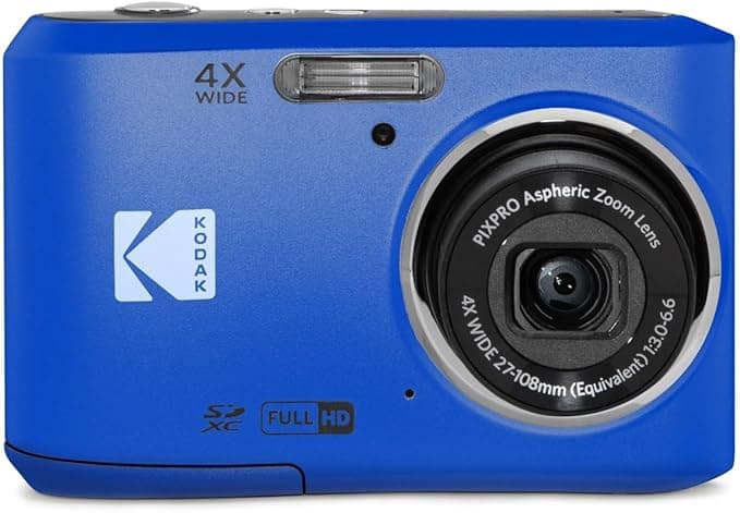 KODAK PIXPRO Friendly Zoom FZ45-BL 16MP Digital Camera with 4X Optical Zoom 27mm Wide Angle and 2.7" LCD Screen (Blue - Image 1