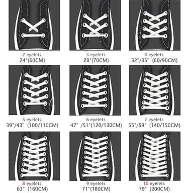 MOCATH 2 Pairs Flat Shoe laces Colorful Shoelaces for Sneakers Athletic Running Shoes Boot Strings 5/16" Wide White 32" - Image 2