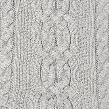 Amazon Essentials Women's Soft Fisherman Cable Long-Sleeve Crewneck Sweater (Available in Plus Size), Light Grey Heather, X-Small - Image 7