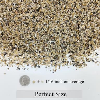 FANTIAN 20lbs Fish Tank Sand, 1/16 inch Small Aquarium Gravel. Decorative Pea Gravel River Rocks for Air Plants, Vase Fillers, Landscaping and Succulent Soil Cover - Image 2