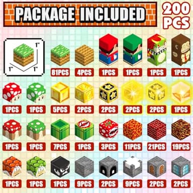 MEDMHSMA 200PCS Magnetic Blocks Building Toys, 1" Light Up Building Blocks Magnet Cubes Tiles for Toddlers Boys Girls 3+, Build Game Adventure Scenes STEM Sensory Construction Toys - Image 2