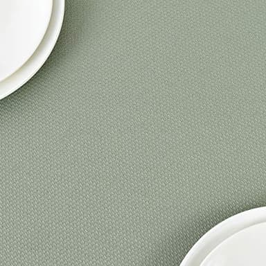 maxmill Textured Rectangle Tablecloth Water Resistant Wrinkle Free Spill-Proof, Soft Jacquard Table Cloth for Banquet Parties Event Holiday Dinner, Indoor and Outdoor Use, 60 x 84 Inch, Sage Green - Image 9