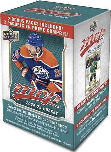 2024 2025 Upper Deck M V P Hockey Series Unopened Blaster Box of 15 Packs with Chance for Rookies Plus #1 Draft Picks Cards and Blaster Exclusive Gold Scripts - Image 3