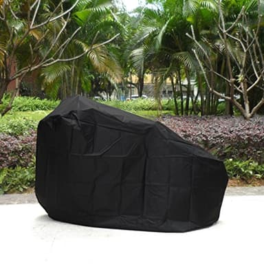 ATCG Bike Cover 190T Nylon Waterproof Bicycle Cover for Mountain Bike, Road Bike Outdoor Storage, L (Black) - Image 3