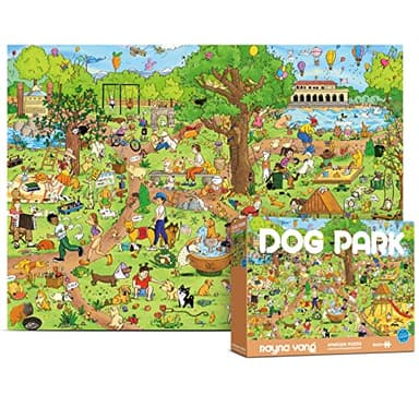Antelope - 1000 Piece Puzzle for Adults, Dog Park Jigsaw Puzzles 1000 Pieces - 1000 Pieces High Resolution, Matte Finish, Smooth Edging, No Dust Leisure Animal Puzzle - Image 1