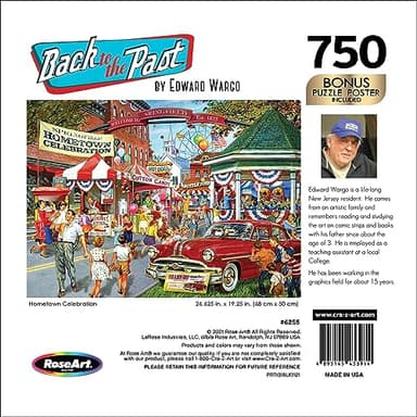 RoseArt - Back to The Past - Hometown Celebration - 750 Piece Jigsaw Puzzle for Adults - Image 5