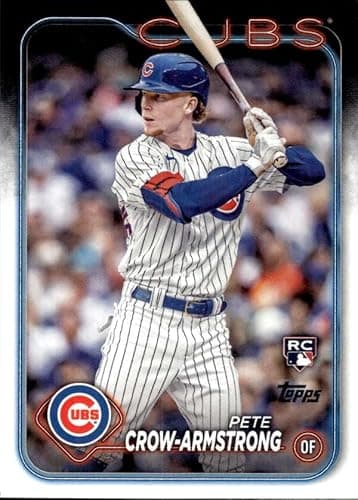 Pete Crow-Armstrong RC 2024 Topps Base #407 ROOKIE NM-MT MLB Baseball Series 2 Cubs - Image 1