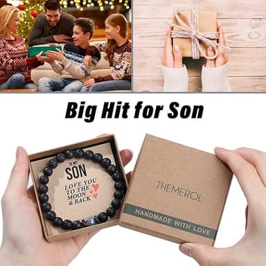 THEMEROL Teens Boys Gift Ideas Teenage Kids Him Men Bracelets Beaded Son 12 14 16 18 Year Old Birthday Cool Unique Christmas Stocking Stuffers Confirmation Valentines Day Easter Basket Graduation - Image 3