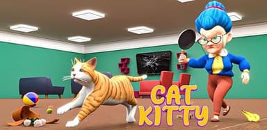 Naughty Cat from Hell Vs Angry Prankster Granny New Cat Game - Image 6