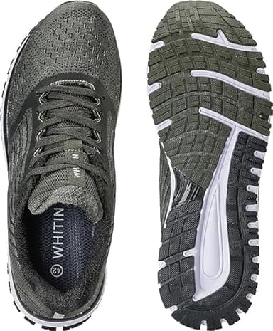 Joomra Whitin Men Running Sneakers Walking Workout Gym Jogging Shoes Size 10 Army Green Casual Knit Cool Trekking Treadmill Athletic Male Runny Tennis Comfortable Footwear 44 - Image 8