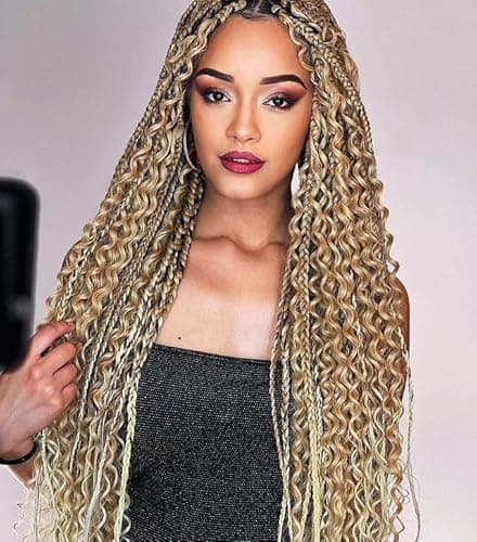 Human Braiding Hair for Boho Braids 110g Deep Wave Boho Bulk Human Hair for Braiding Knotless 12A Wet - Image 1