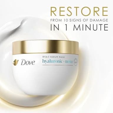 Dove Hair Hyaluronic Moisture 10in1 Serum Mask 9.2 fl oz - Image 8