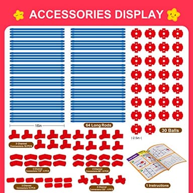 Fort Building Kit for Kids,STEM Construction Toys, Christmas & Birthday Gift for 4 5 6 7 8 9 10 11 12 Years Old Boys and Girls,Ultimate Creative Set for Indoor & Outdoors Activity,140 Pcs,Original - Image 6