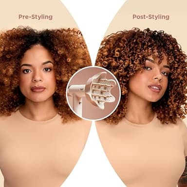 Shark Hair Dryer SpeedStyle RapidGloss Finisher and High-Velocity Dryer, Ionic Hair Blow Dryer with IQ Speed Styling and Drying Suite, No Heat Damage, Best for Curly and Coily Hair, Silk, HD332 - Image 10