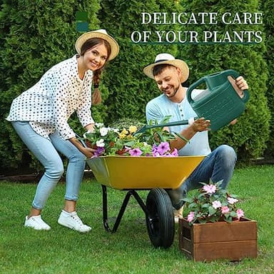 2 Gallon Watering Can, Garden Watering Can Outdoor, Plant Water Can with Removable Long Spout and Stainless Steel Sprinkler Head, Large Plastic Outdoor Watering Cans for Gardening Flower Plants - Image 2