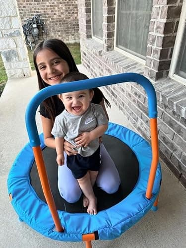 Ativafit 36inch Mini Toddler Trampoline for Kids Ages 1-6 Indoor Outdoor Folding Small Rebounder Trampoline with Foam Handle Safety Padded Cover Fun for Kids - Image 6