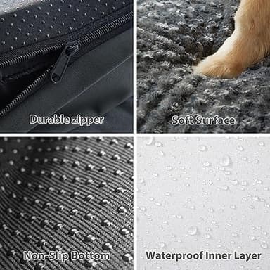 BFPETHOME Orthopedic Dog Beds for Large Dogs-Waterproof Sofa Dog Bed with Removable Washable Cover, Big Pet Bed with Waterproof Lining and Nonskid Bottom,Pet Bed for Large Dogs - Image 4