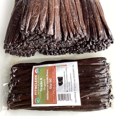 50 Organic Grade A Madagascar Vanilla Beans. Certified USDA Organic for Extract and All Things Vanilla by FITNCLEAN VANILLA. Bulk Fresh NON-GMO Pods. - Image 8