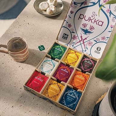 Pukka Herbal Tea Sampler, Organic Tea, Eco-friendly, Self Care Gift Box, 45 Tea Bags, 9 Flavors - Image 4