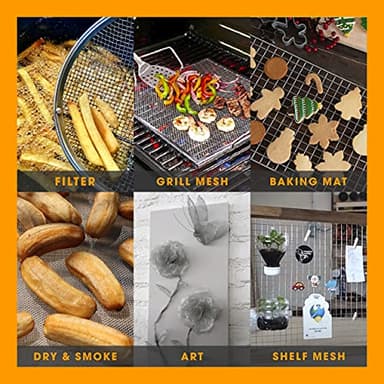 1 PC 11”X14” (28cmX36cm) Wire Mesh 5 Mesh, Sturdy Metal Mesh Sheets for DIY Projects 304 Stainless Steel No Rust Mesh Screen - Image 7