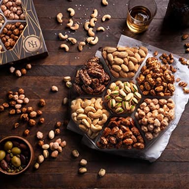 Nuts Gift Basket - Assortment of Sweet & Roasted Salted Gourmet Nuts - Assorted Food Gift Box for Birthday, Family, Sympathy, Men & Women. - Image 3