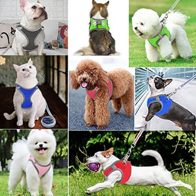 JSXD Dog Harness, Adjustable Leash and Collar Set, Step-in Harness, 3M Reflective Pet Vest for Small, Medium Puppies - Image 6