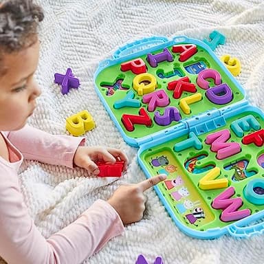 Peppa Pig Peppa’s Alphabet Case, ABC Learning Toys, Puzzle Preschool Games for Classroom, Back to School Gifts for Kids, Ages 3+ - Image 6