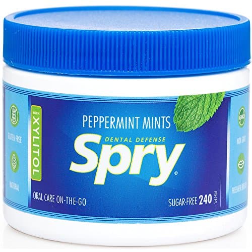 Spry Xylitol Peppermint Sugar Free Candy - Promote Oral Health, Increase Saliva Production, Stop Bad Breath, Non-GMO, Gluten-Free, 240 Count (Pack of 1) - Image 1