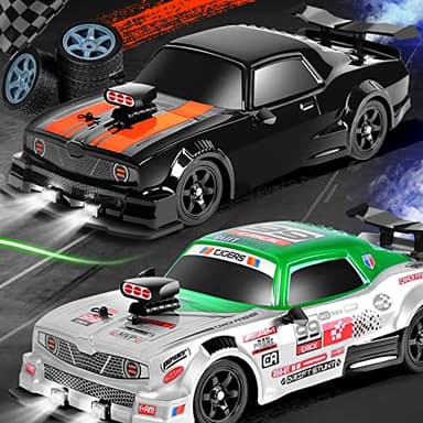 Sakeye RC Drift Car 2.4GHz 1:16 Scale 4WD High Speed Remote Control Cars Vehicle with LED Lights Two Batteries and Drifting Tires Racing Sport Toy Cars for Adults Boys Girls Kids - Image 7