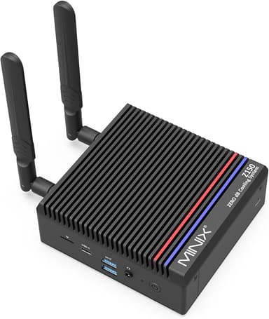 MINIX Z150-0dB Fanless Mini PC, Intel N150 (Upgraded N100), 16GB DDR4/512GB PCIe Gen3 x 4 SSD/4K Dual Display/2.5G LAN/USB-C/Windows 11 Pro/Auto Power On, for Home Office Industrial and Commercial - Image 1