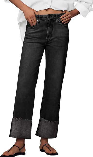 KUNMI Jeans for Women Wide Leg Baggy High Waist Boyfriends Straight Leg Stretchy Denim Pants Trendy Fall 2025 - Image 2