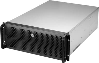 Rosewill 4U Server Chassis Rackmount Case | 8 3.5" HDD Bays, 3 5.25" Devices | E-ATX Compatible | 5 Front 120mm Fans, 2 Rear 80mm Fans | 2X USB 3.0 | Front Panel Lock | Silver/Black - RSV-L4000U - Image 1